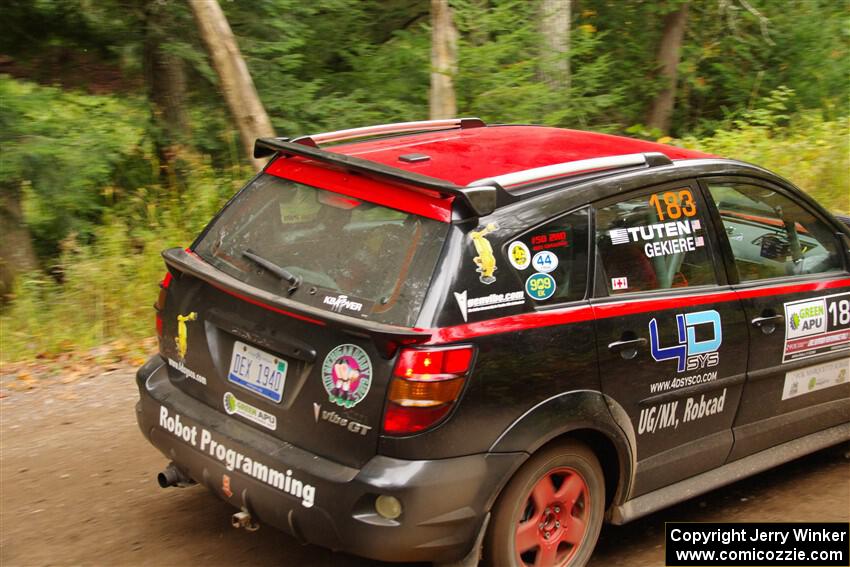 Doug Gekiere / Andrew Tuten Pontiac Vibe GT on SS2, Bob Lake I.