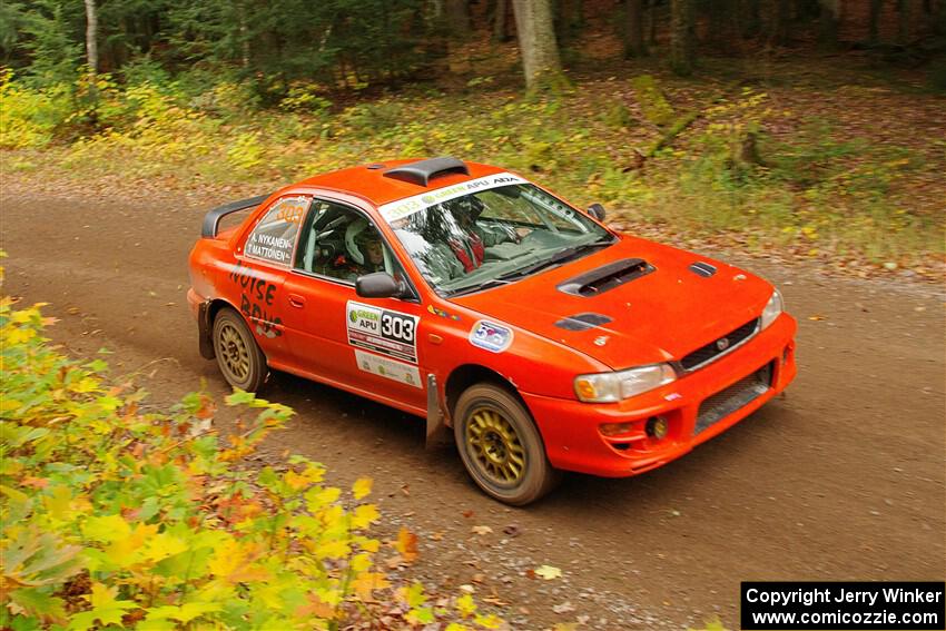 Travis Mattonen / Anikka Nykanen Subaru Impreza on SS2, Bob Lake I.