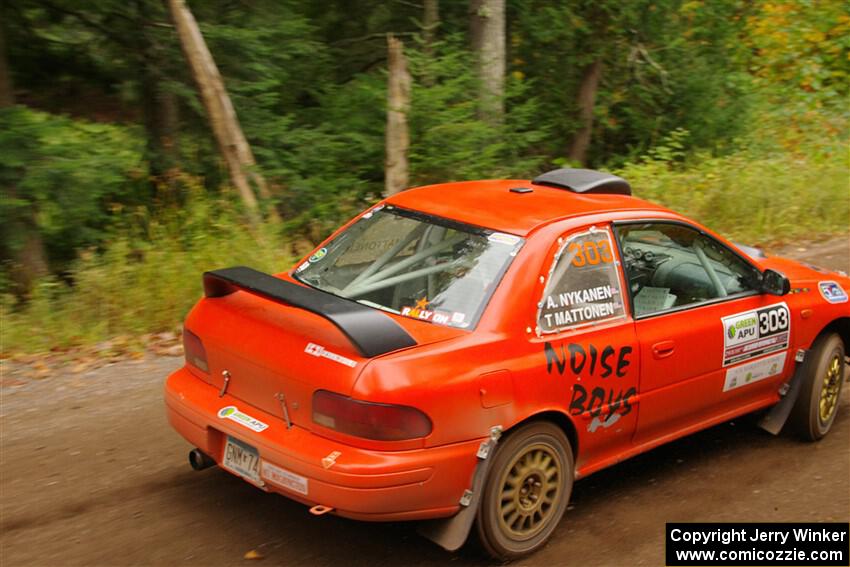 Travis Mattonen / Anikka Nykanen Subaru Impreza on SS2, Bob Lake I.