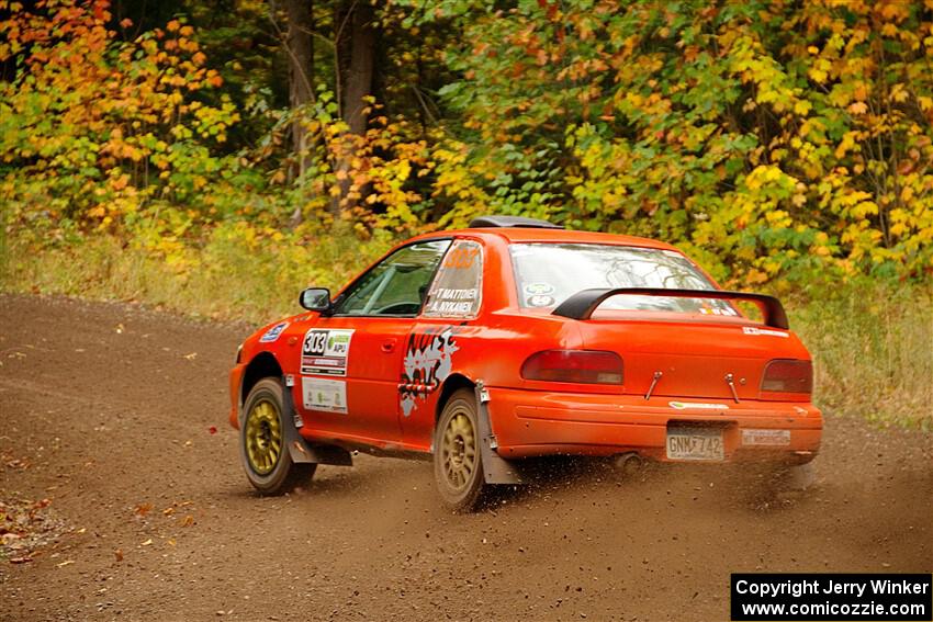 Travis Mattonen / Anikka Nykanen Subaru Impreza on SS2, Bob Lake I.