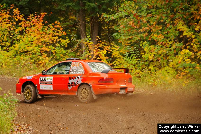 Travis Mattonen / Anikka Nykanen Subaru Impreza on SS2, Bob Lake I.