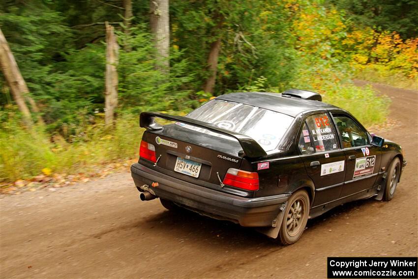 Matt Nykanen / Lars Anderson BMW 328i on SS2, Bob Lake I.