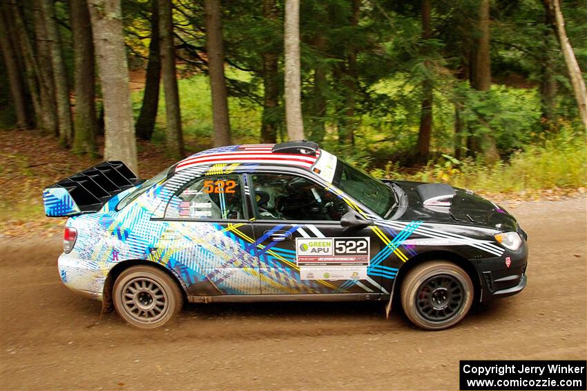 Matt James / Jackie James Subaru Impreza on SS2, Bob Lake I.