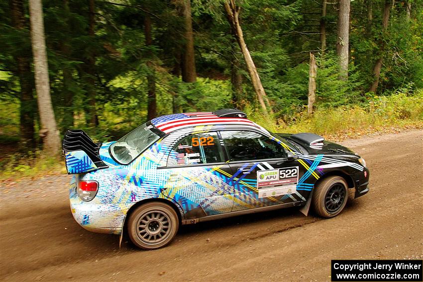 Matt James / Jackie James Subaru Impreza on SS2, Bob Lake I.