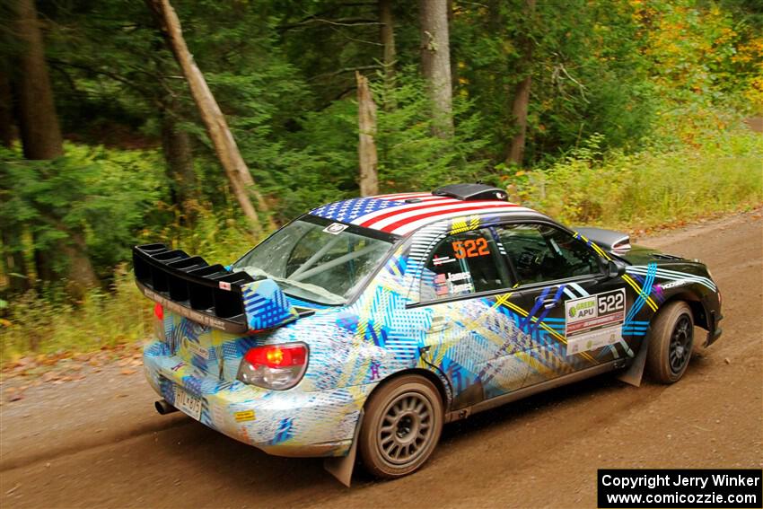 Matt James / Jackie James Subaru Impreza on SS2, Bob Lake I.