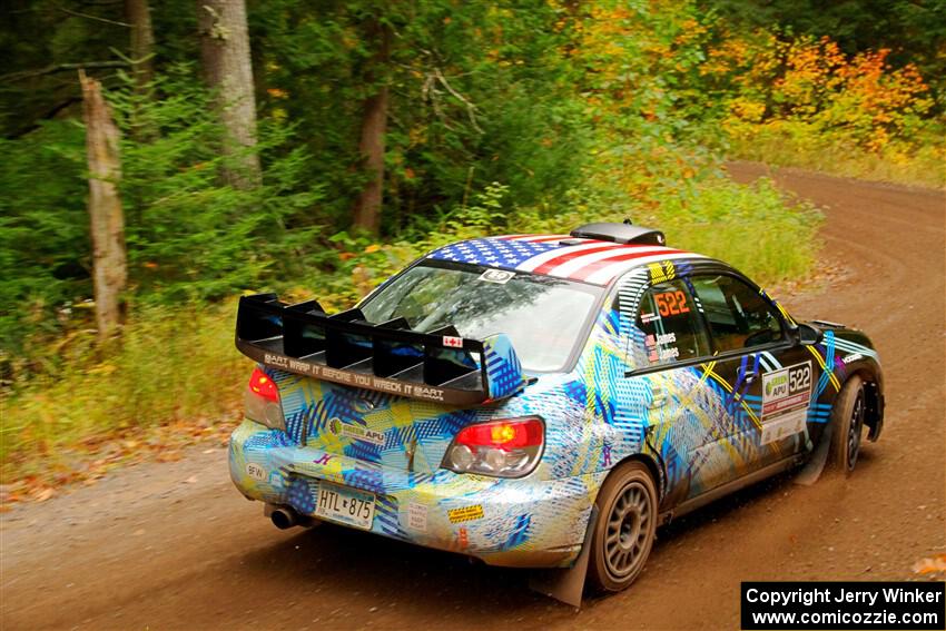 Matt James / Jackie James Subaru Impreza on SS2, Bob Lake I.