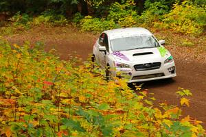 Jamey Randall / Andrew Rausch Subaru WRX on SS2, Bob Lake I.