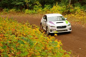 Jamey Randall / Andrew Rausch Subaru WRX on SS2, Bob Lake I.