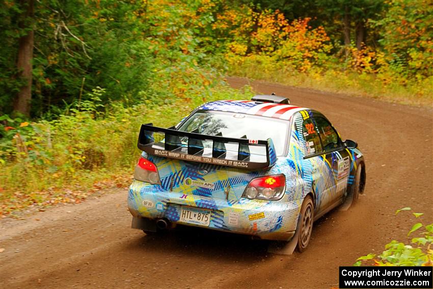 Matt James / Jackie James Subaru Impreza on SS2, Bob Lake I.