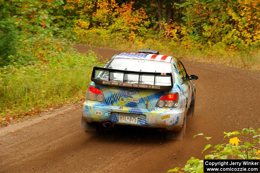 Matt James / Jackie James Subaru Impreza on SS2, Bob Lake I.