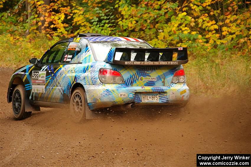 Matt James / Jackie James Subaru Impreza on SS2, Bob Lake I.