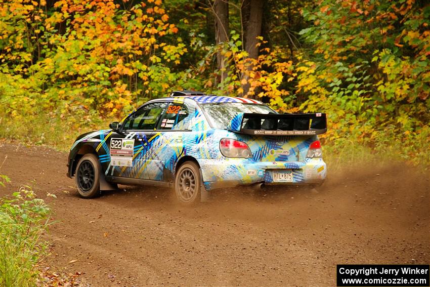 Matt James / Jackie James Subaru Impreza on SS2, Bob Lake I.