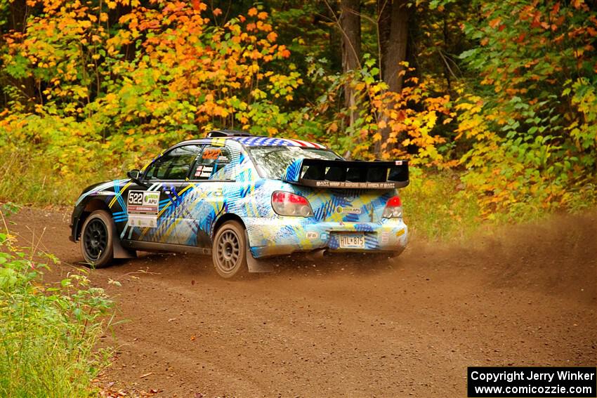 Matt James / Jackie James Subaru Impreza on SS2, Bob Lake I.