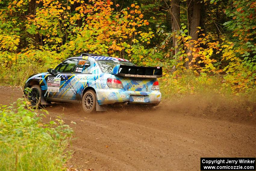 Matt James / Jackie James Subaru Impreza on SS2, Bob Lake I.