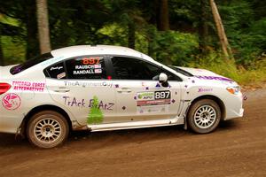 Jamey Randall / Andrew Rausch Subaru WRX on SS2, Bob Lake I.