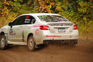 Jamey Randall / Andrew Rausch Subaru WRX on SS2, Bob Lake I.