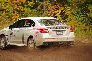 Jamey Randall / Andrew Rausch Subaru WRX on SS2, Bob Lake I.