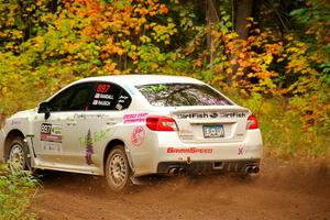 Jamey Randall / Andrew Rausch Subaru WRX on SS2, Bob Lake I.