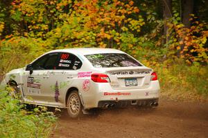 Jamey Randall / Andrew Rausch Subaru WRX on SS2, Bob Lake I.