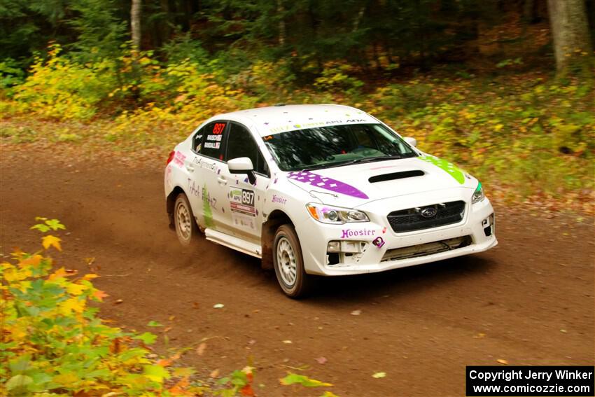 Jamey Randall / Andrew Rausch Subaru WRX on SS2, Bob Lake I.