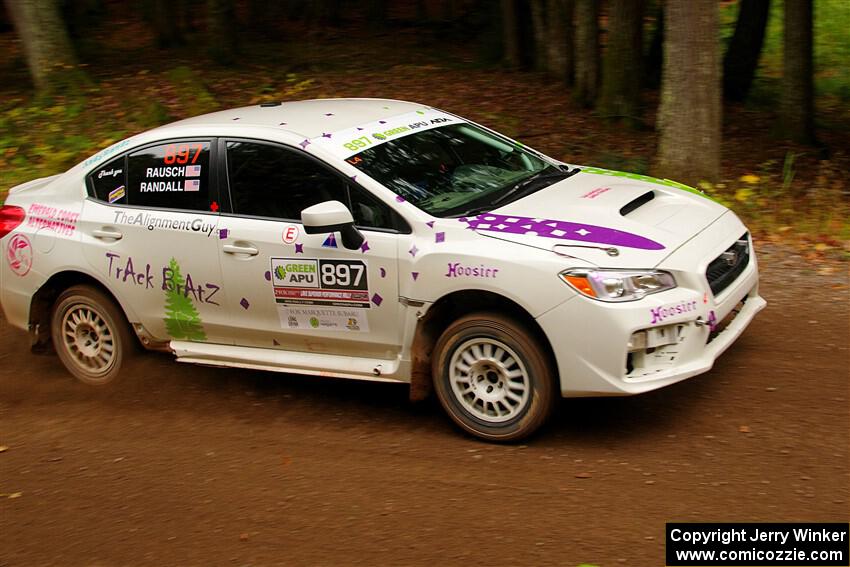 Jamey Randall / Andrew Rausch Subaru WRX on SS2, Bob Lake I.