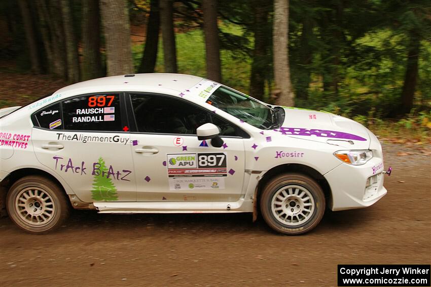 Jamey Randall / Andrew Rausch Subaru WRX on SS2, Bob Lake I.