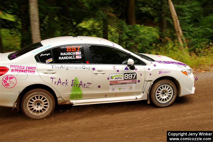 Jamey Randall / Andrew Rausch Subaru WRX on SS2, Bob Lake I.