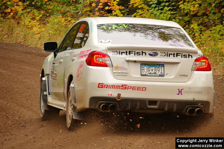 Jamey Randall / Andrew Rausch Subaru WRX on SS2, Bob Lake I.