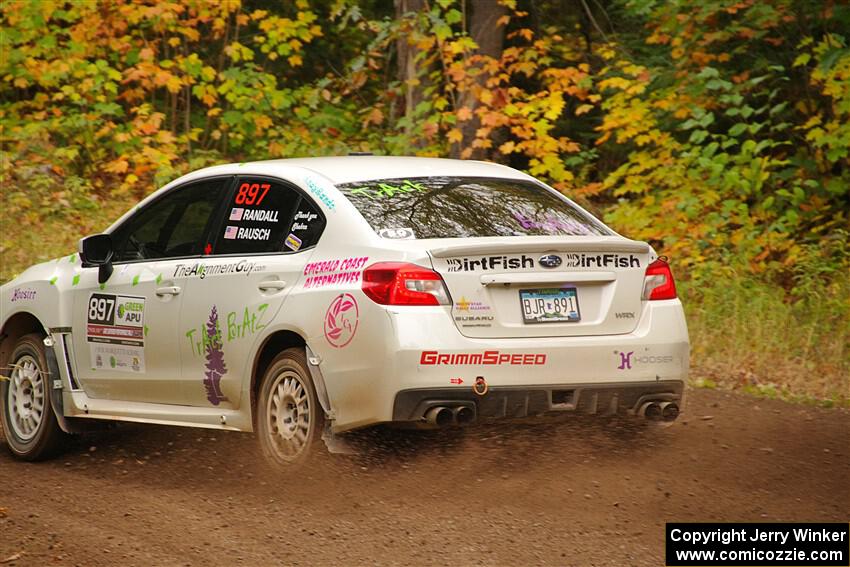 Jamey Randall / Andrew Rausch Subaru WRX on SS2, Bob Lake I.