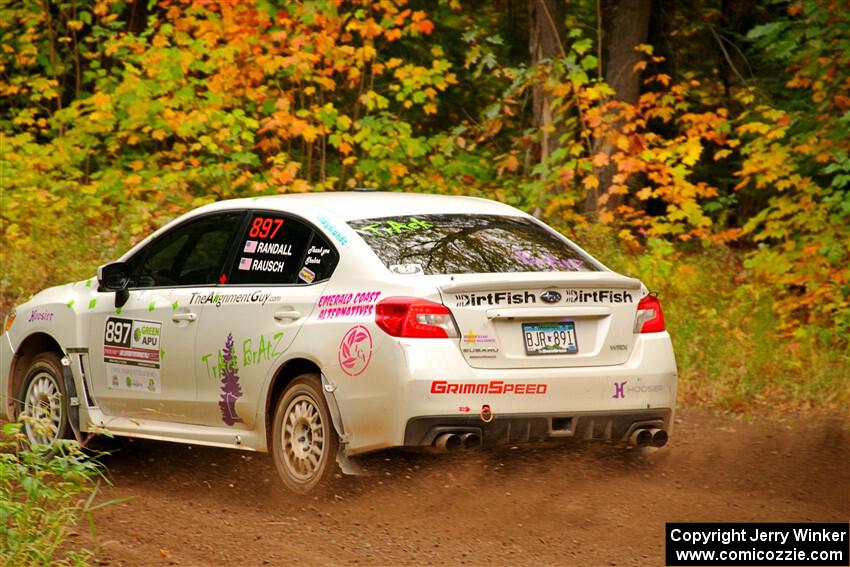 Jamey Randall / Andrew Rausch Subaru WRX on SS2, Bob Lake I.