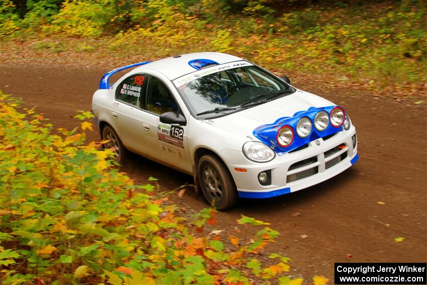 Doug B. Shepherd / Chris LaBaere Dodge SRT-4 on SS2, Bob Lake I.