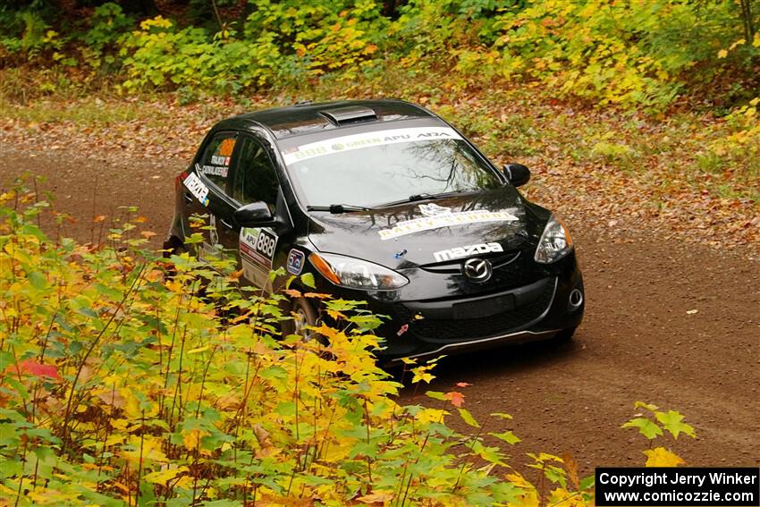 Tommy Cadwalader / Stefan Trajkov Mazda 2 on SS2, Bob Lake I.