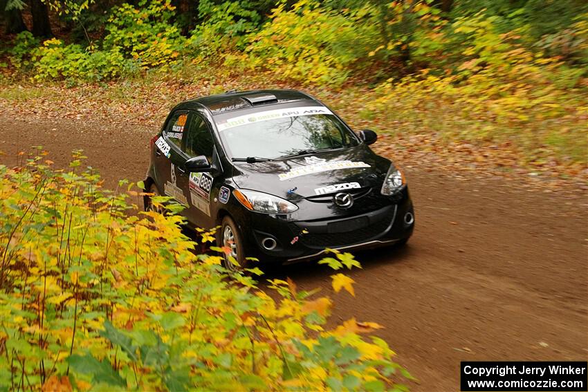 Tommy Cadwalader / Stefan Trajkov Mazda 2 on SS2, Bob Lake I.