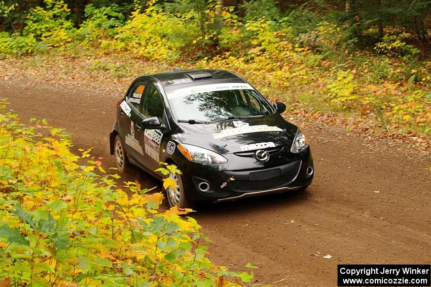 Tommy Cadwalader / Stefan Trajkov Mazda 2 on SS2, Bob Lake I.