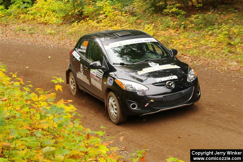 Tommy Cadwalader / Stefan Trajkov Mazda 2 on SS2, Bob Lake I.