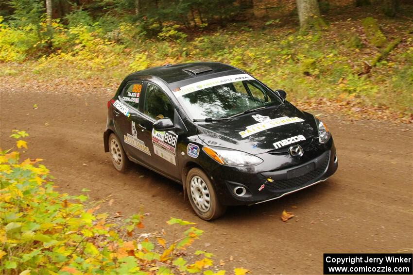 Tommy Cadwalader / Stefan Trajkov Mazda 2 on SS2, Bob Lake I.