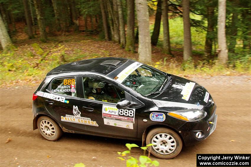 Tommy Cadwalader / Stefan Trajkov Mazda 2 on SS2, Bob Lake I.