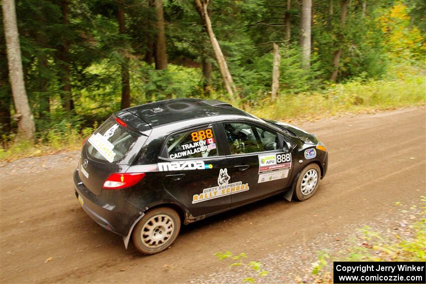 Tommy Cadwalader / Stefan Trajkov Mazda 2 on SS2, Bob Lake I.