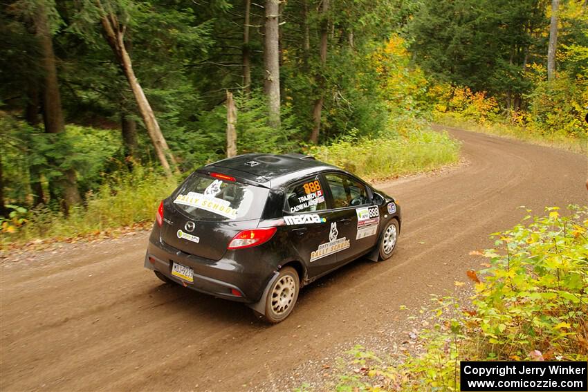 Tommy Cadwalader / Stefan Trajkov Mazda 2 on SS2, Bob Lake I.