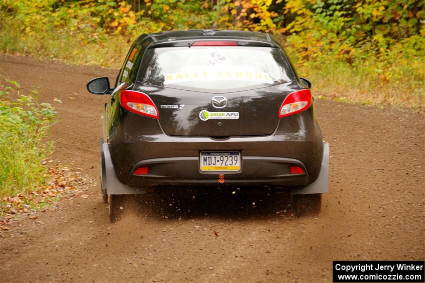 Tommy Cadwalader / Stefan Trajkov Mazda 2 on SS2, Bob Lake I.