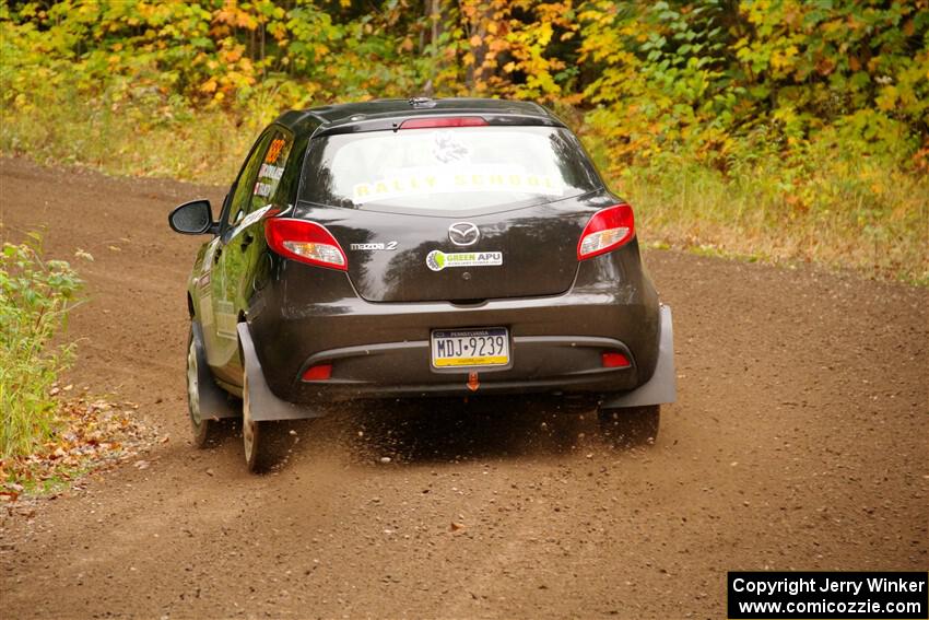 Tommy Cadwalader / Stefan Trajkov Mazda 2 on SS2, Bob Lake I.