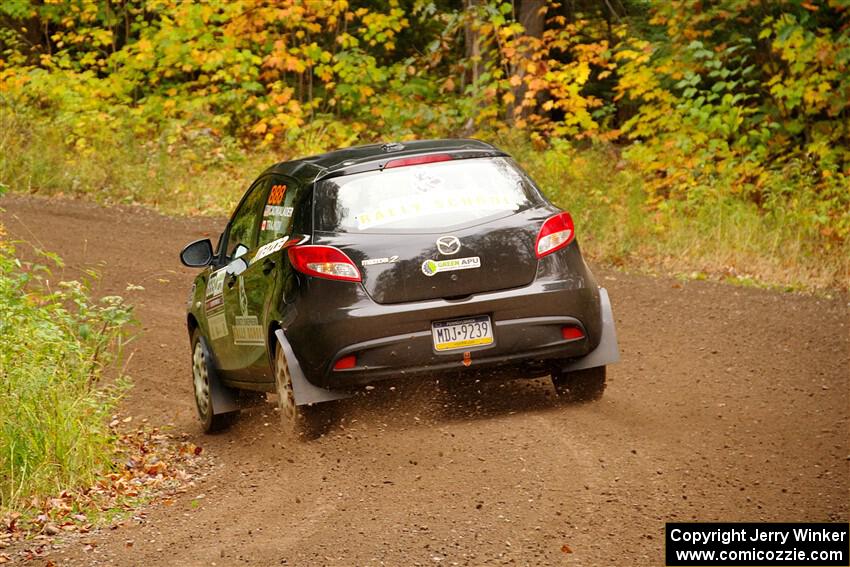 Tommy Cadwalader / Stefan Trajkov Mazda 2 on SS2, Bob Lake I.