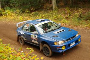 Corey Morris / Josh Nykanen Subaru Impreza on SS2, Bob Lake I.