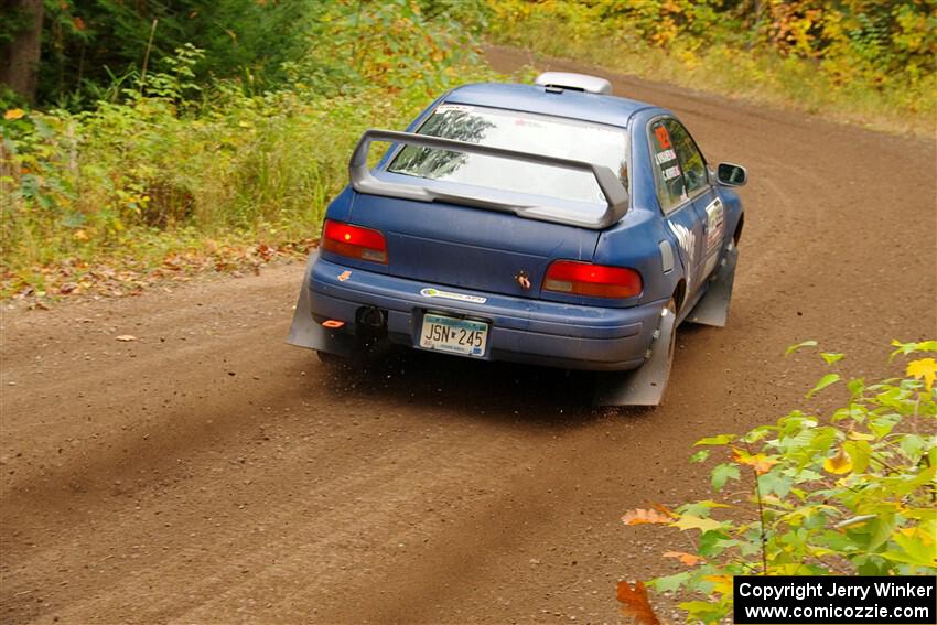 Corey Morris / Josh Nykanen Subaru Impreza on SS2, Bob Lake I.