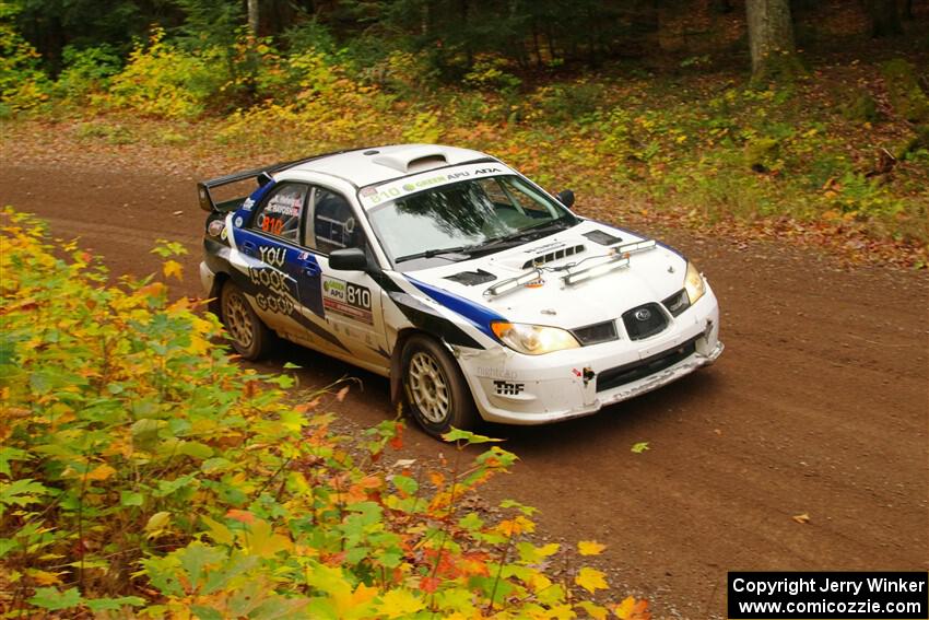 Brad Hayosh / Keegan Helwig Subaru WRX STi on SS2, Bob Lake I.