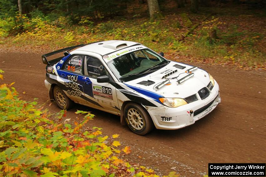 Brad Hayosh / Keegan Helwig Subaru WRX STi on SS2, Bob Lake I.