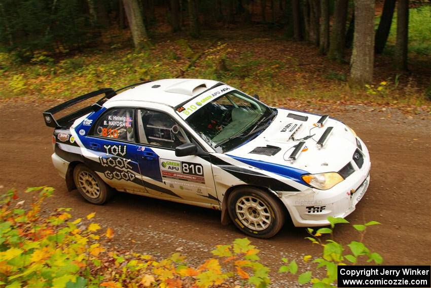 Brad Hayosh / Keegan Helwig Subaru WRX STi on SS2, Bob Lake I.