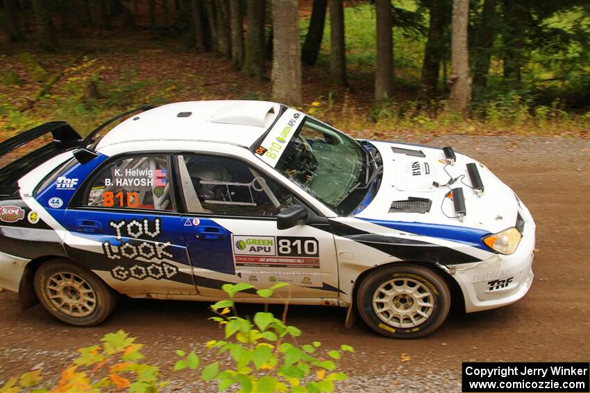 Brad Hayosh / Keegan Helwig Subaru WRX STi on SS2, Bob Lake I.