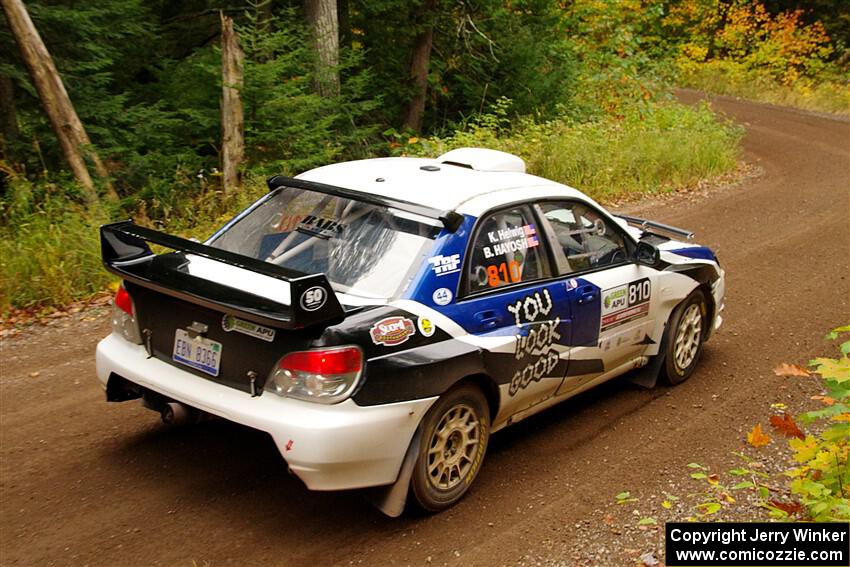 Brad Hayosh / Keegan Helwig Subaru WRX STi on SS2, Bob Lake I.