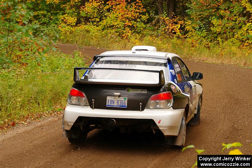 Brad Hayosh / Keegan Helwig Subaru WRX STi on SS2, Bob Lake I.